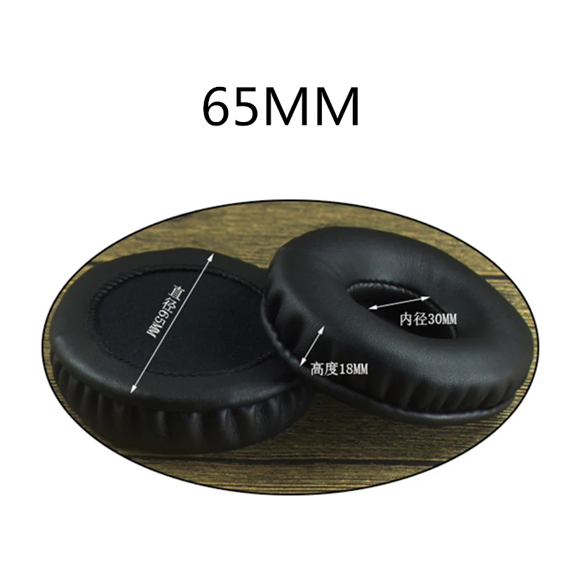 65MM Сменные мягкие амбушюры с эффектом памяти 100 мм 60 мм 80 мм 100 мм для razer для Sennheiser для Audio-Technica для DENON наушников - Цвет: 65MM