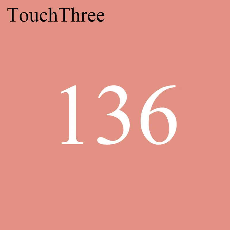 136 Touchthree на выбор, Цветной Художественный маркер на спиртовой основе, двойная головка, маркерная кисть для рисования, ручка для художника, школьные товары для рукоделия - Цвет: 136