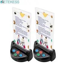 

Retekess TD006 Four Button Wireless Calling Bell Pager Call Button Transmitter for wireless Calling System for restaurant coffee