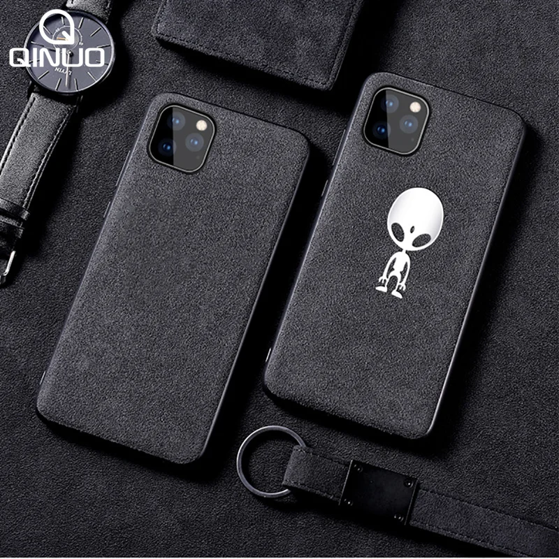 

Fur Leather Phone Case For iphone 11 Pro Max X XR XS MAX Soft Silicone Plush Cover On the For iphone 7 8 6 6S Plus 11 Slim Funda