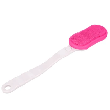 

Electric Soundwave Long Handled Bath Brush Silicone Back Massager Facial Cleansing Brush Waterproof Shower Brush