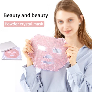 

Rose Quartz Face Effective Spa Durable Portable Eye Protective Facial Amethyst Nourishing Cooling Healing Relieve Reusable