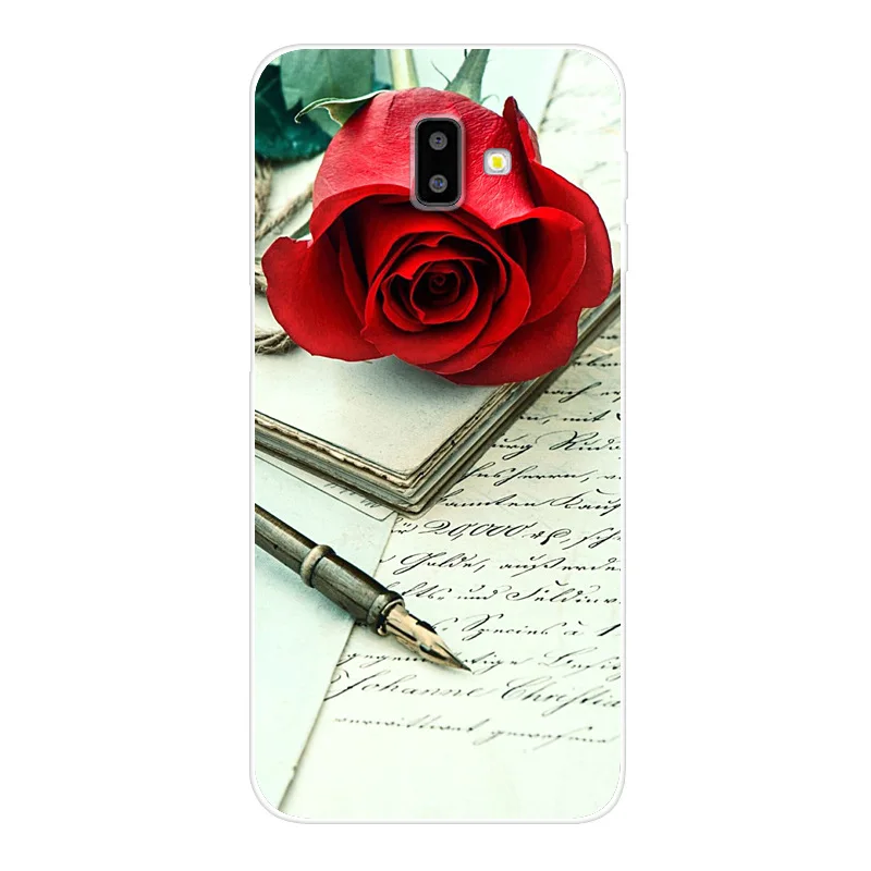 Темный хаки Чехол J6plus Capas для samsung J6 Plus, силиконовый мягкий чехол из ТПУ с принтом для samsung Galaxy J6 Plus J 6 Plus J610 J610F J6+ чехол - Цвет: Темный хаки