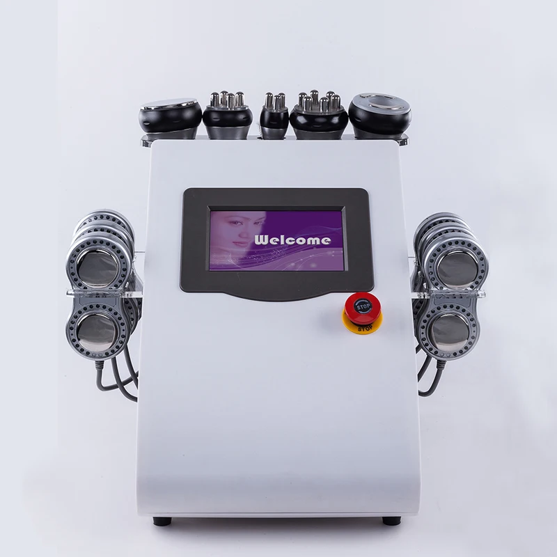 Тренд 6 в 1 с лазерной кавитацией+ RF+ Вакуумный салон использовать кавитационная машина/потеря веса косметический аппарат для похудения