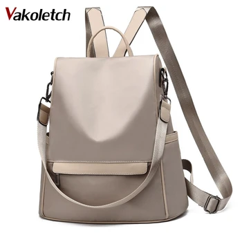 

Nylon Women School Backpacks Anti Theft Backpack Waterproof Bagpack School Bags Teenage Travel Bag for Women KL837