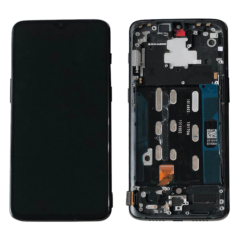AMOLED для Oneplus 6T ЖК-дисплей экран Сенсорная панель в сборе для One plus 6T экран дигитайзер дисплей рамка