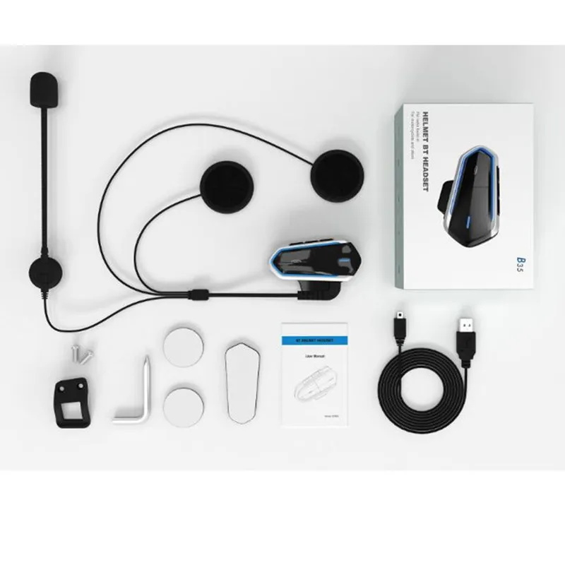 Мотоциклетный шлем Intercoms для шлема мотоциклетный Интерком Мото Bluetooth Интерком мотоциклетный Интерком наушники fm-радио