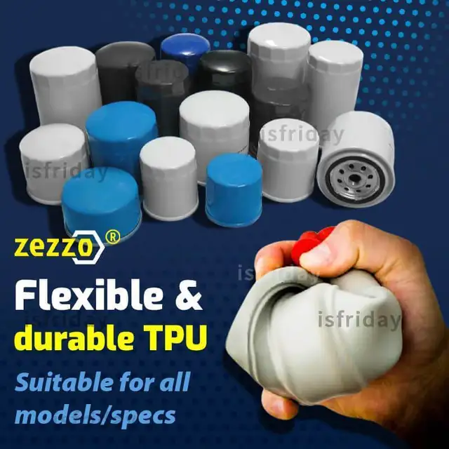 Zezzo® Magnetic Spill-Free Oil Change Tools Flexible TPU Car Oil Exchange Filter Funnels Leak Proof Guard Replacement 3