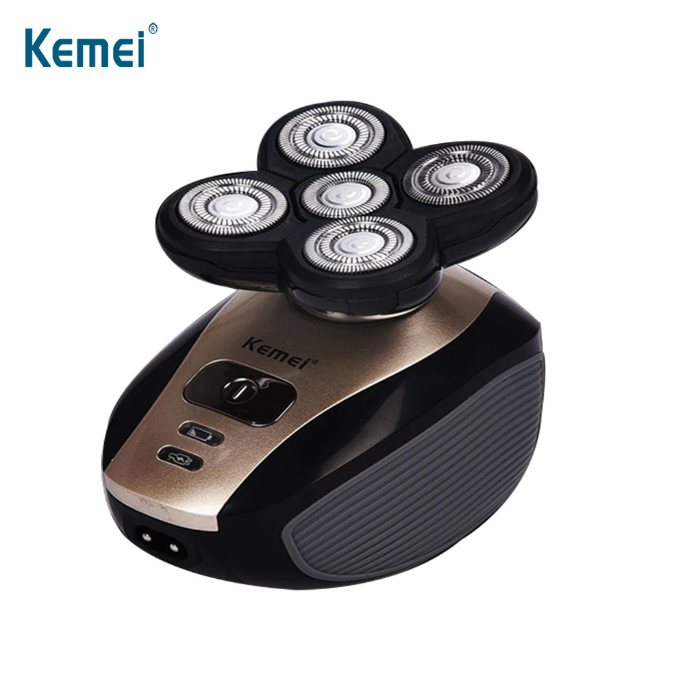 

KEMEI 5 in 1 Rechargeable Electric Shaver Men Nose Hair Trimmer Washable Five Floating Heads Razors Hair Clipper Hair Trimmer