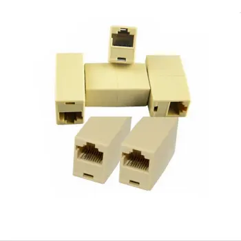 

RJ45 Network Cable Connector Network Ethernet Dual Straight Head Lan Cable Joiner Coupler