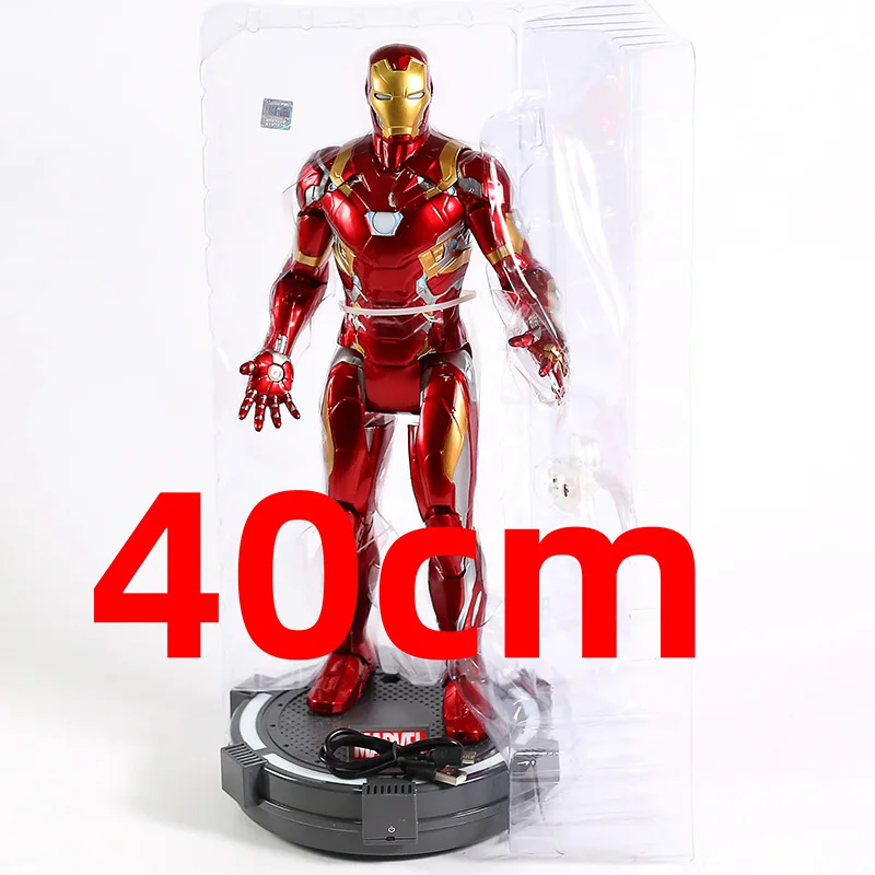 Капитан Америка, Железный человек, фигурка из коллекции Marvel, модель игрушки, светильник - Цвет: no box