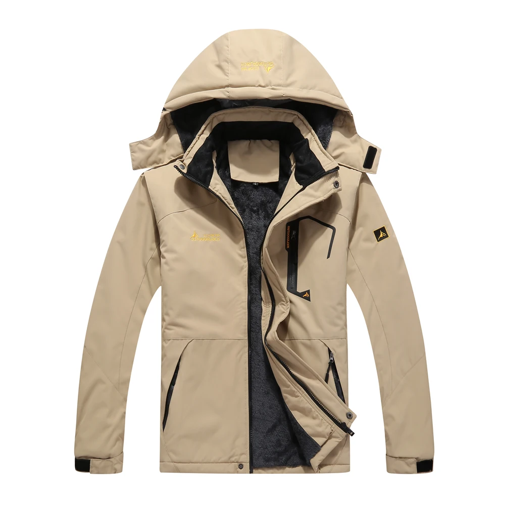 Men's Male Mountain Waterproof Ski Jacket Windproof Rain Winter Inner Fleece Waterproof Jacket Outdoor Sport Warm Brand Coat