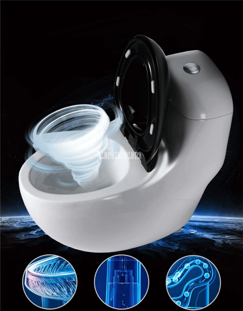 868 Ванная комната яйцо Тип круглый Туалет Одна деталь Nightstool Санузел Запах стойкий Сифон-вихревой керамический унитаз 300/350/400 мм