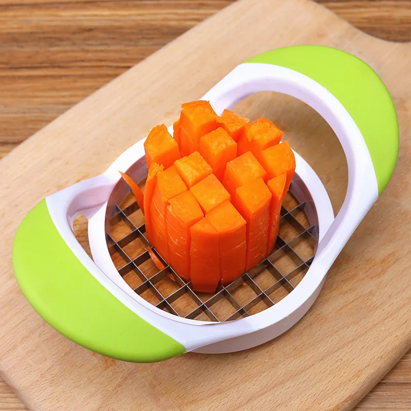 French Fry Cutter Stainless Steel Blades Fried Cut Tool Short Patoto Chips Handheld French Fries Cutter Kitchen Accessories