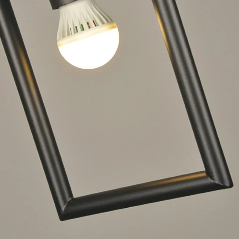 Винтажный подвесной светильник железный Геометрический s для кухни гостиной