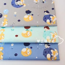 160 см* 50 см воздушный шар лиса хлопок ткань комплект кровати «сделай сам» стеганое платье Лоскутная Ткань Дети ручной работы Шторы Декор ткань