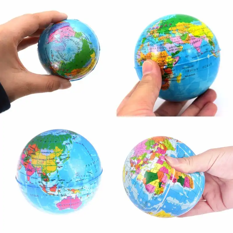 Squishies 遅い上昇世界地図フォームボール地球ボールスキッシュ抗ストレスおもちゃ高品質 Squeeze Toys Aliexpress