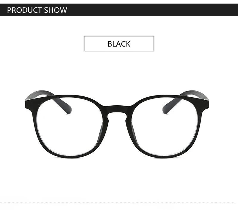 Zilead Anti Blue Light Fnished Myopia Glasses Classic Black Round Nearsighted Glasses Shortsight Glasses With-1.0to-4.0 Unisex