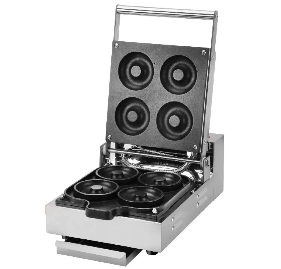 

Free shipping Electric 4 pcs Big hole Doughnut Maker Machine Doughnut size 85*85MM