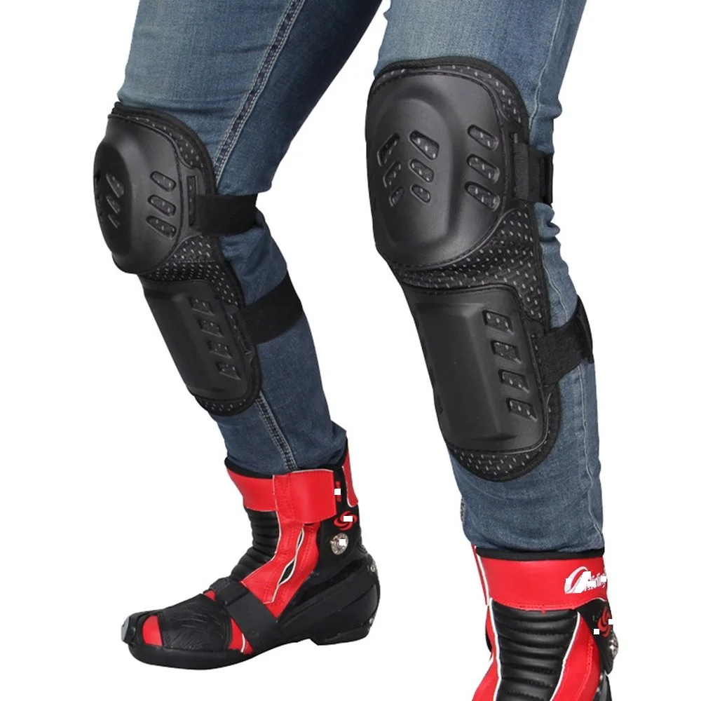 1 пара Herobiker для мотокросса, для верховой езды, небьющиеся наколенники, налокотники, четыре части, для катания на коньках, для спорта на открытом воздухе, наколенники, Короткие