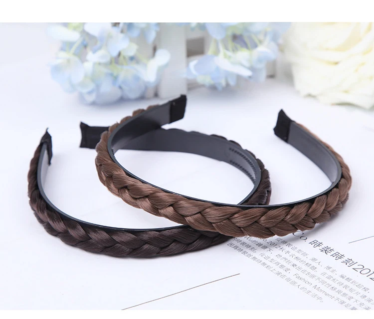 shein hair accessories Fashion Women Twist Hairbands Toothed Non-slip Headbands Girls Braid Hair Accessories Adjustable Head Band Bezel Headwear wide headbands for short hair