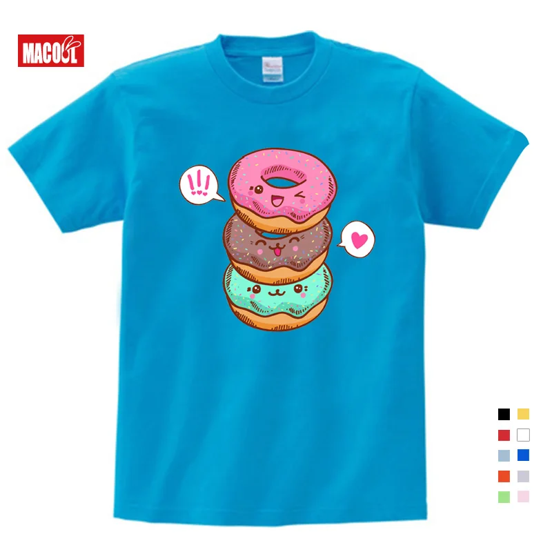children Hoodies Sweatshirts cute Lovely Doughnuts Boys and Girls Cotton Hoodies Vest for Ages toddler girl winter clothes - Цвет: T-shirt5