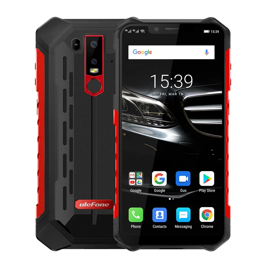 Ulefone Armor 6E Android 9,0 6,2 "IP68 Водонепроницаемый Helio P70 4G + 64G распознавание лица NFC Беспроводная зарядка прочный мобильный телефон