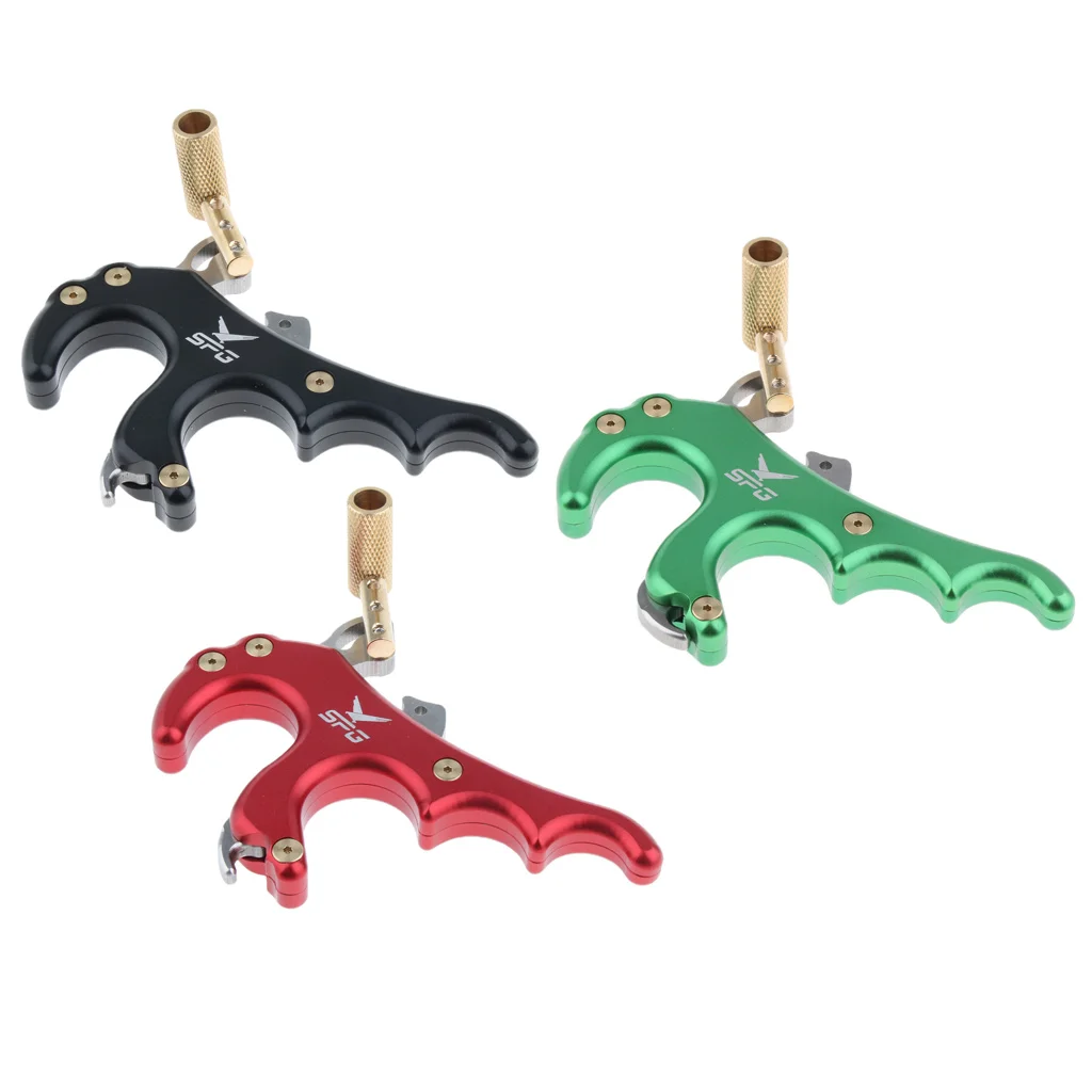 

Archery Release Aid Trigger 4 Finger Grip For Compound Bow Hunting