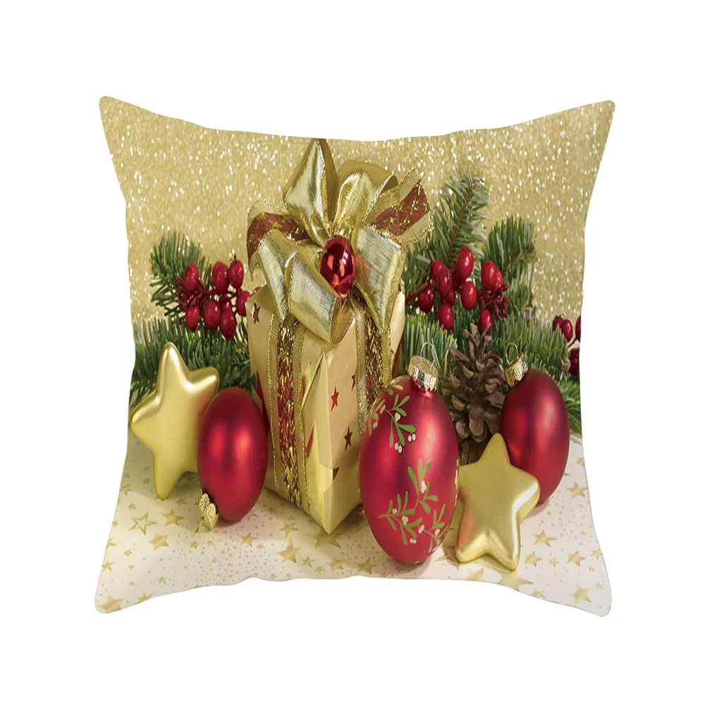 Ouneed Merry Christmas супер мягкий чехол для подушки 45x45 см, наволочка для подушки, домашний декор, чехол для подушки, чехол для подушки - Цвет: D