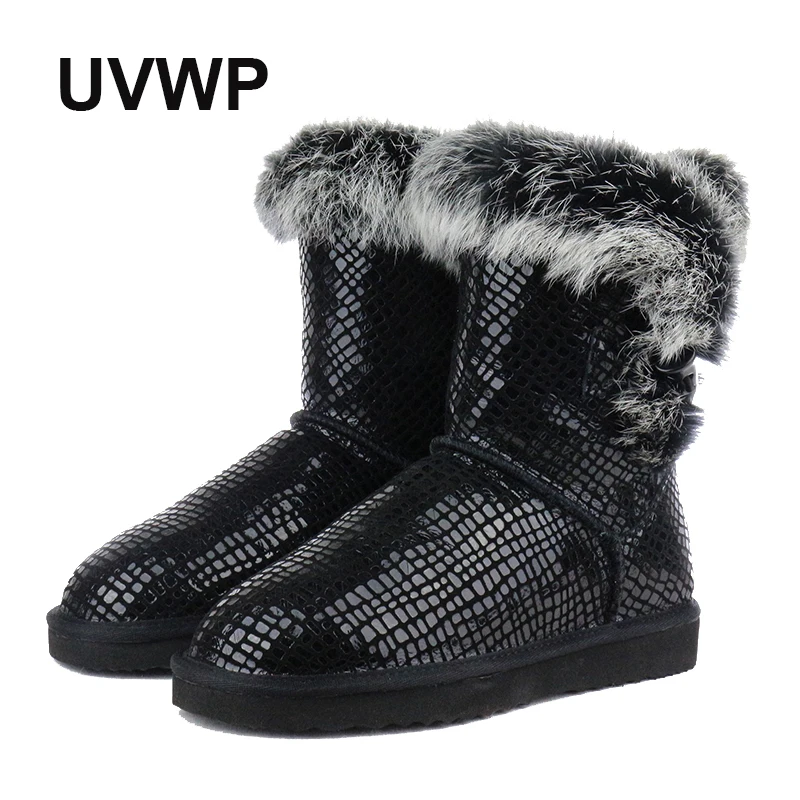 Модные австралийские зимние сапоги из натуральной кожи для женщин теплые