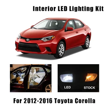 

9 Bulbs White LED Interior Reading Light Kit Fit For Toyota Corolla 2012 2013 2014 2015 2016 Map Dome Trunk Cargo License Lamp