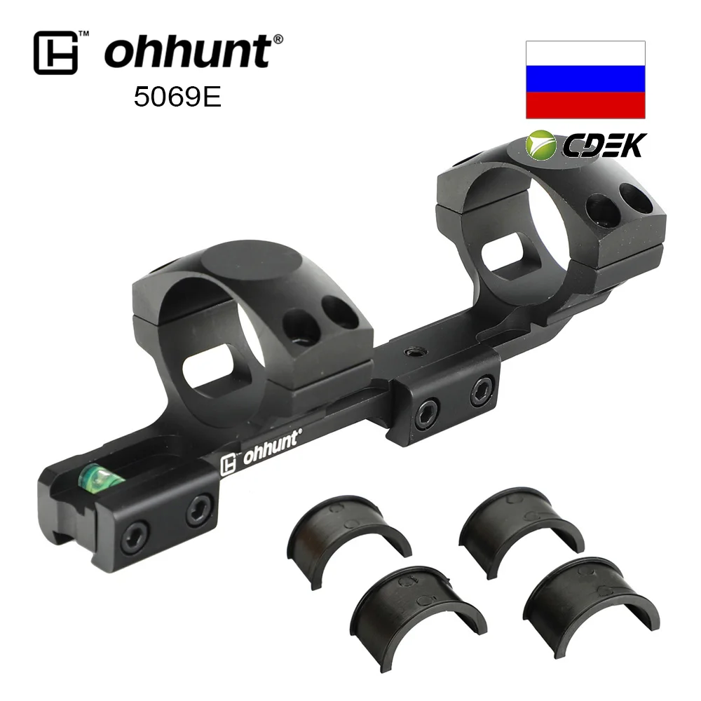 ohhunt 1inch 30mm Cantilever Scope Rings 11mm 3/8 Dovetail and 20mm Weaver Mounts 