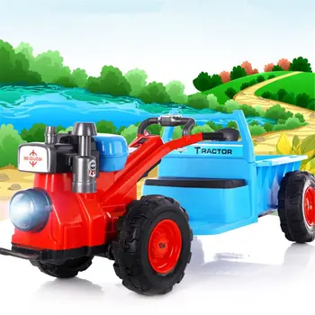 

Children's Walking Tractor Music Light Ride On Car 2 Seater For Kids Boys Xmas G