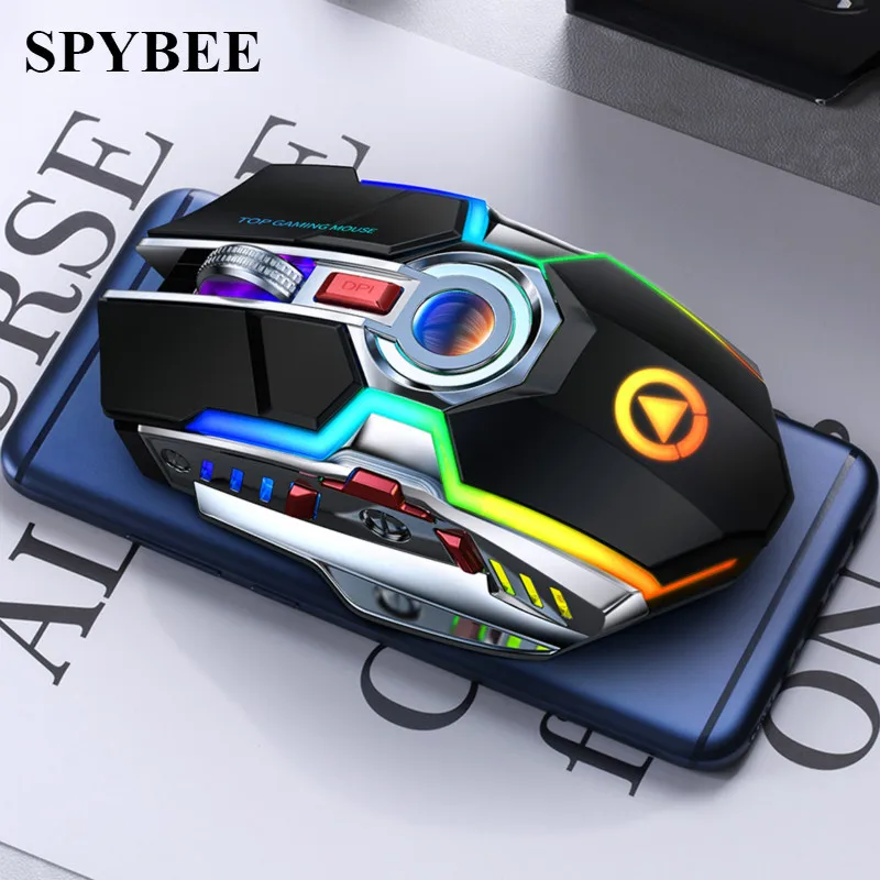 Wireless Mouse Rechargeable Silent LED Backlit Mice USB Optical
Ergonomic 7 Keys Gaming Mouse For Laptop Computer