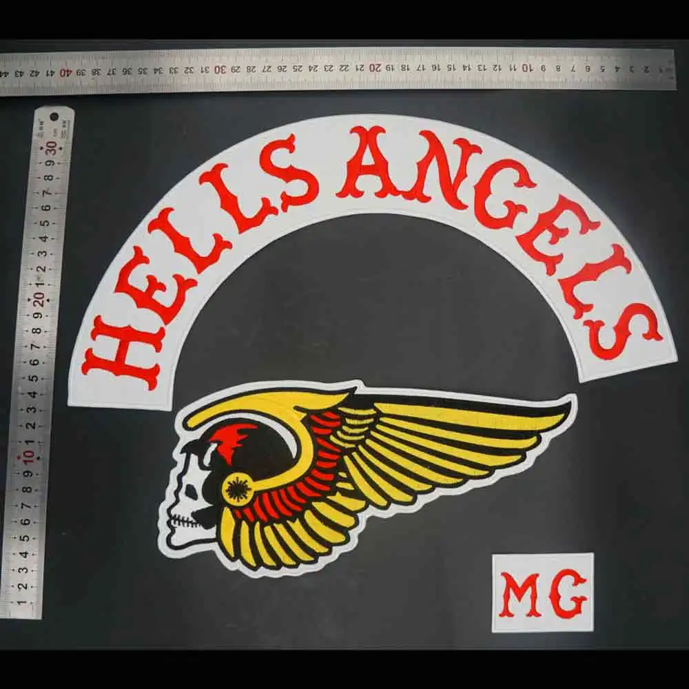 Hells angels MC бэк вышивка патч для одежды шляпа сумки железа на крючок