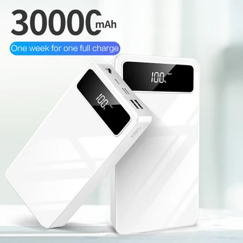

30000mAh Power Bank External Battery Pack 2 USB Powerbank Portable Mobile Phone Charger for Xiaomi Mi iPhone 11 pro X PoverBank