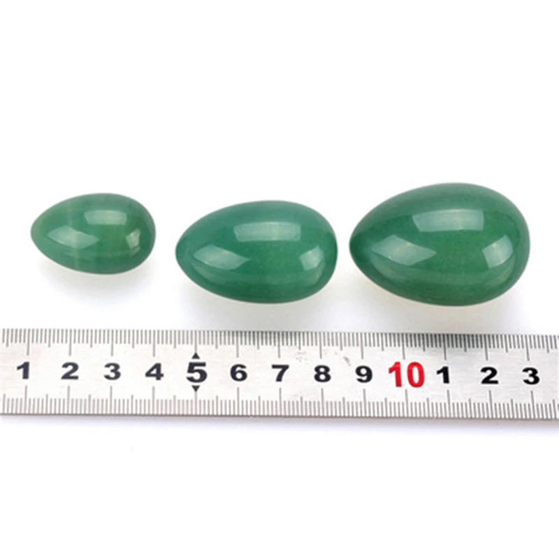 Undrilled Yoni Egg Set Vaginal Tightening Natural Aventurine Yoni Eggs Kegel Exerciser Vaginal Massage Yoni Wand Crystal Ball