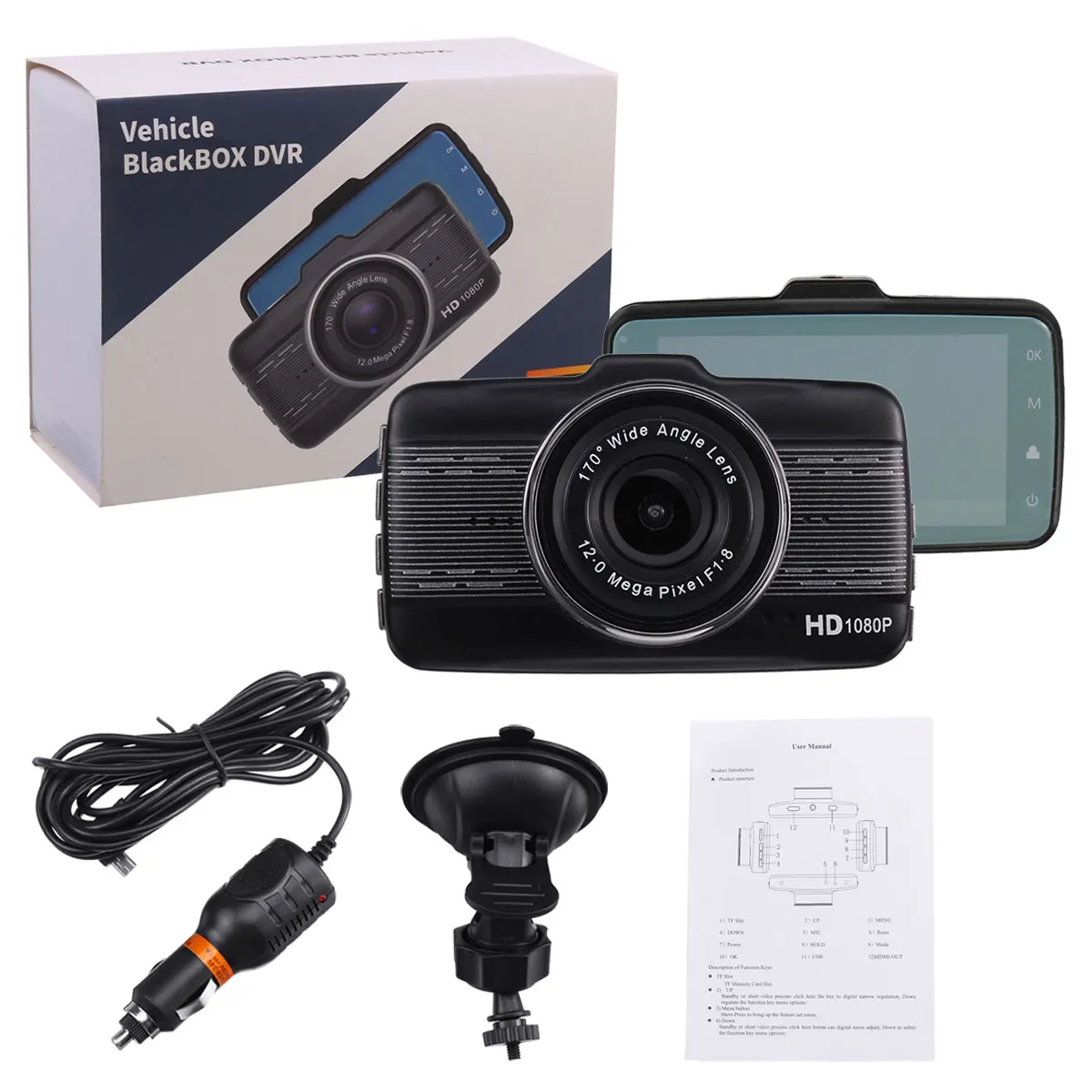 HD 1080P " автоматический Автомобильный видеорегистратор Dashcam Автомобильный видеорегистратор g-сенсор 170 градусов авто визуальный Регистратор