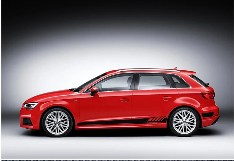 World Datong наклейка индивидуальные автомобильные наклейки для Audi A1 A3 A4 A5 A6 RS3 RS4 RS5 Mark Levinson обе стороны тела спортивные наклейки для авто