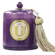 ארומתרפיה נר קלאסי עמודת שעוות נרות ריחניים עבור מתנות Kokulu אמא עישון ריחני נרות לבנדר נרות HH50LZ(China)