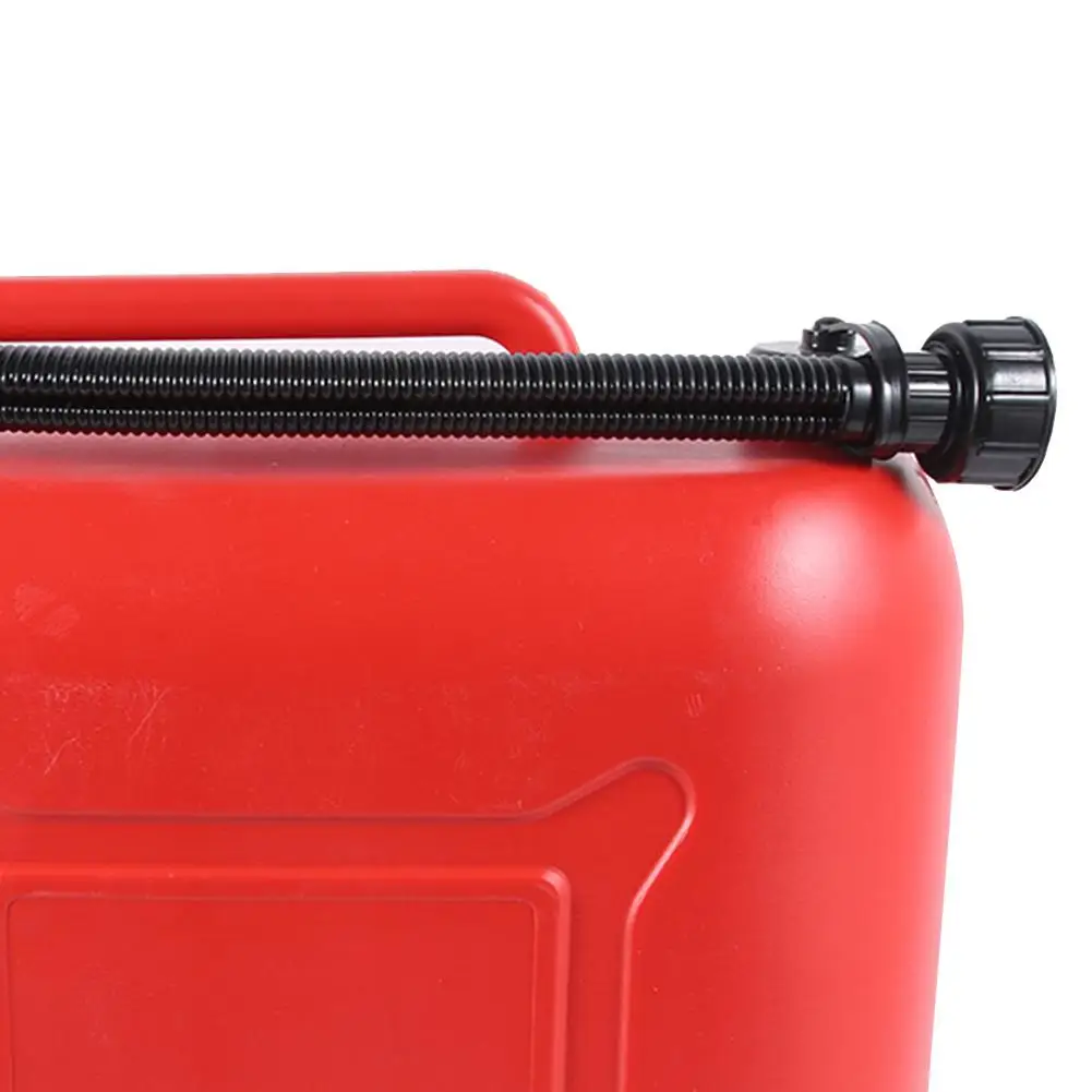 Gas Can Gasoline Oil Container 10L Fuel Tanks Plastic Petrol Cans Red Cans With Scale Thickened Anti-static Fuel Canister