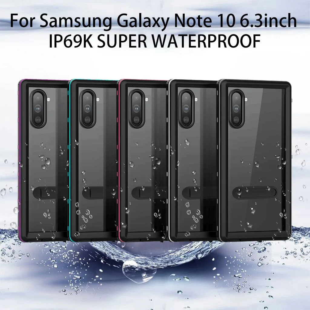 Для samsung GALAXY Note10 6,3 дюймов Водонепроницаемый чехол с подставкой несколько защита от снега пыли долговечность