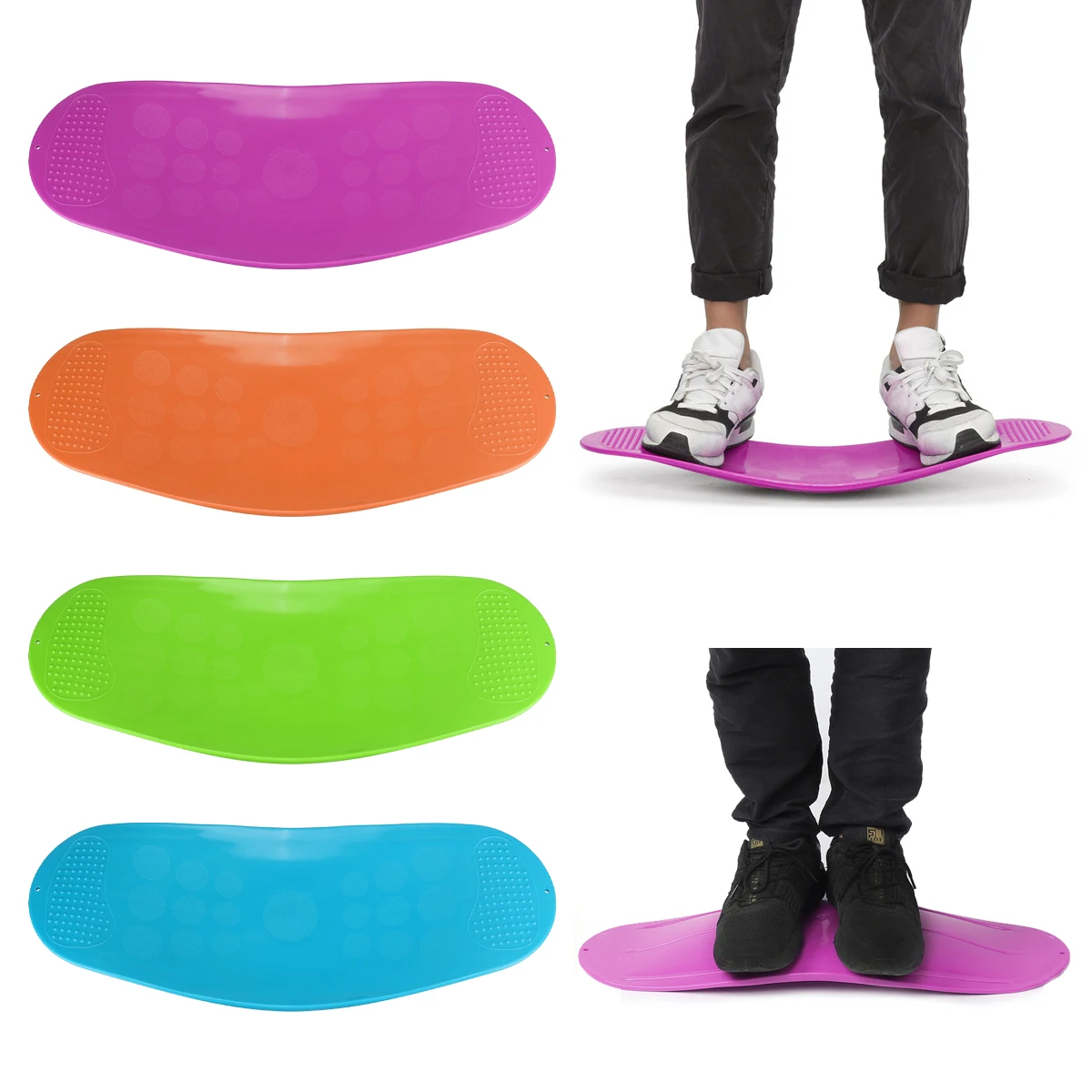 Naliovker Twisting Fitness Balance Board Simple Core Workout f/ür Bauchmuskeln und Beine Balance Fitness Yoga Board Fitness Equipment
