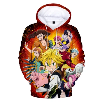 

The Seven Deadly Sins Meliodas 3D Cool Hoodies Sweatshirt Boys Girls Japan anime casual hoodie fashion popular Hoodies Clothes