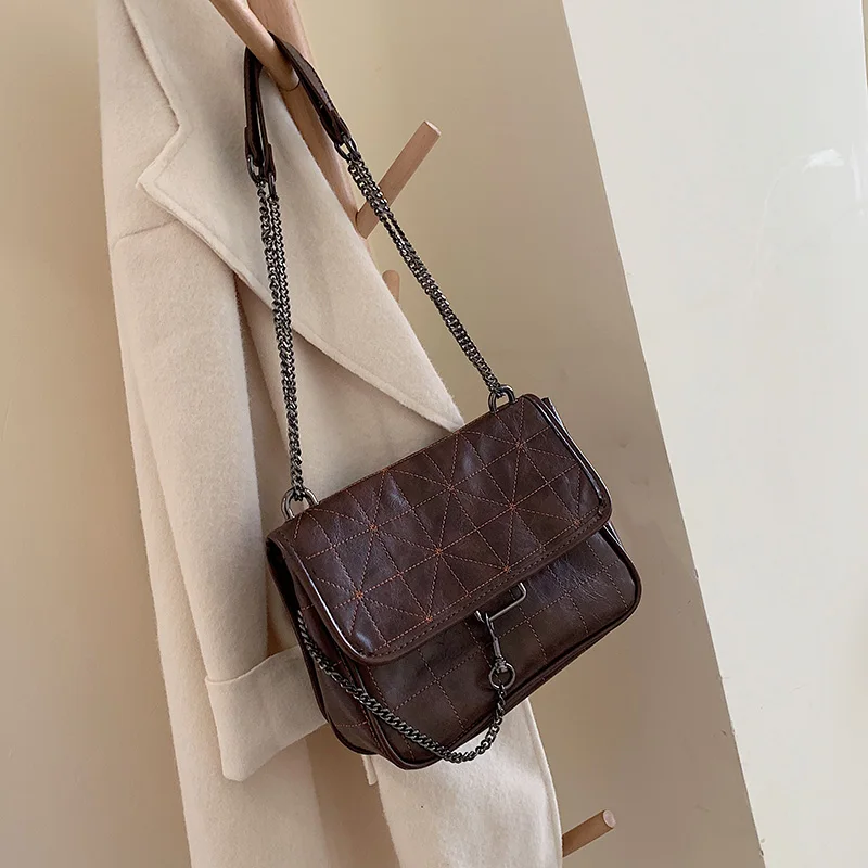 LITTHING известный дизайнер сумки для женщин Роскошная брендовая винтажная сумка кожаная сумка PU сумки через плечо Bolsas De Mujer - Цвет: brown