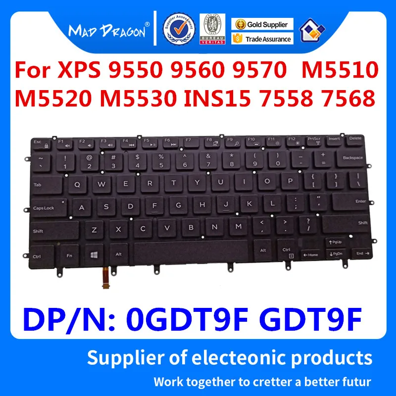 Laptop Keyboard For Dell Xps 15 9550 9560 Precision 5510 55 Inspiron 7347 7348 7352 7353 7359 7568 Japanese Jp Black With Backlit New Laptop Replacement Parts