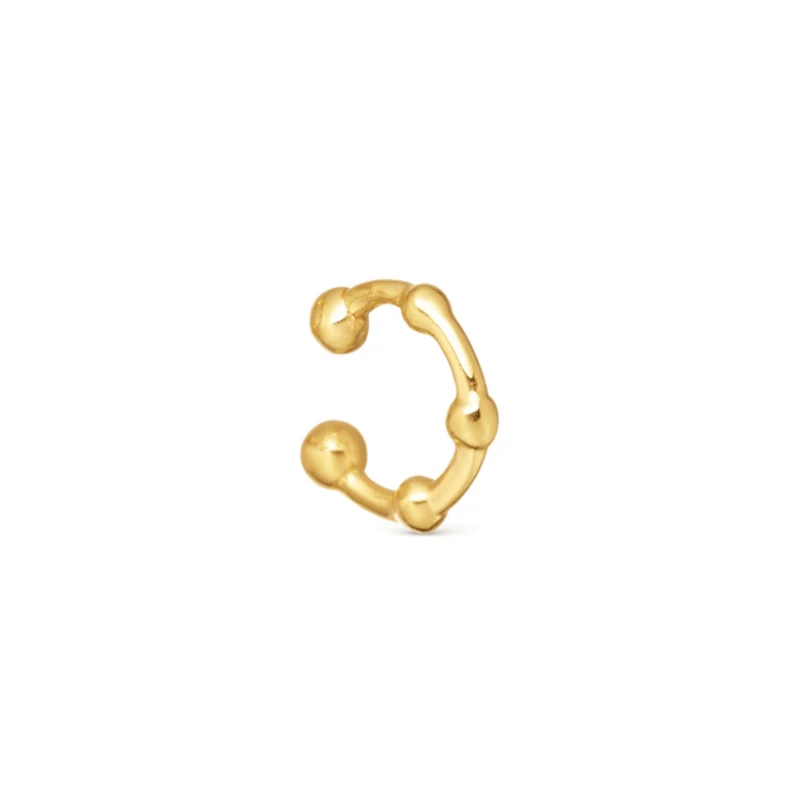 Trendy Women Ear Clip Gold Cartilage Punk C Shape Cross Clip On Earrings Circle Ear Cuff No Pierced Ear Wrap Earcuff Clips
