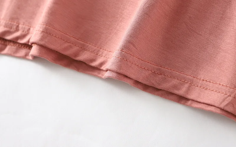 Modale bequeme Nachtwäsche Damen Nachthemd Neue Kurzarm Sexy V-Ausschnitt Nachthemd Lose Damen Nachtwäsche Nachthemden – Detail 13