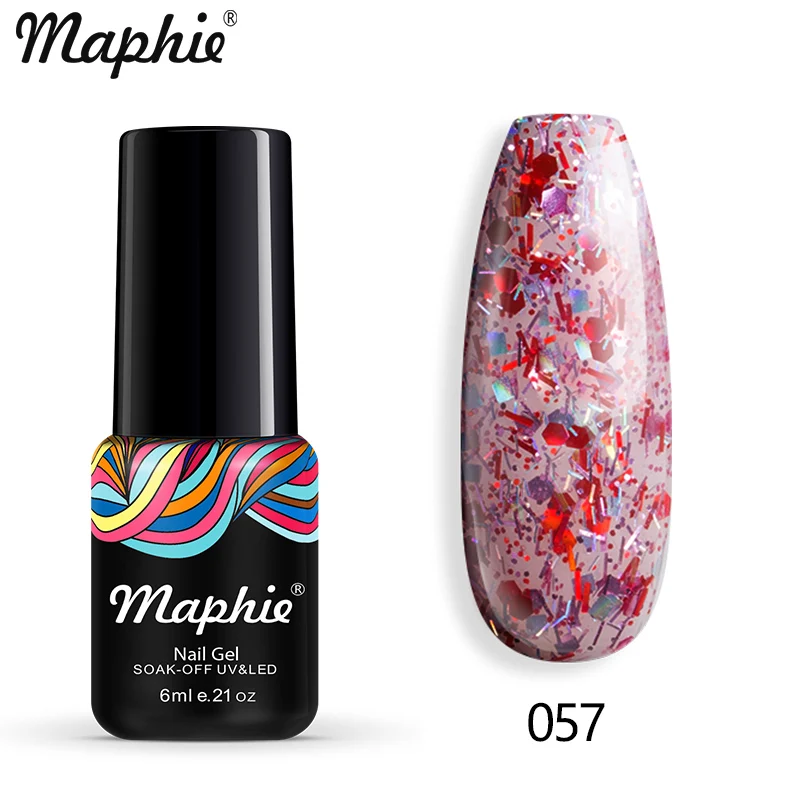 057 Maphie УФ-Гель-лак замачиваемый УФ/светодиодный Гель-лак для ногтей долговечный светодиодный Гель-лак для ногтей термальный гель для изменения цвета ногтей 98 цветов - Цвет: 057