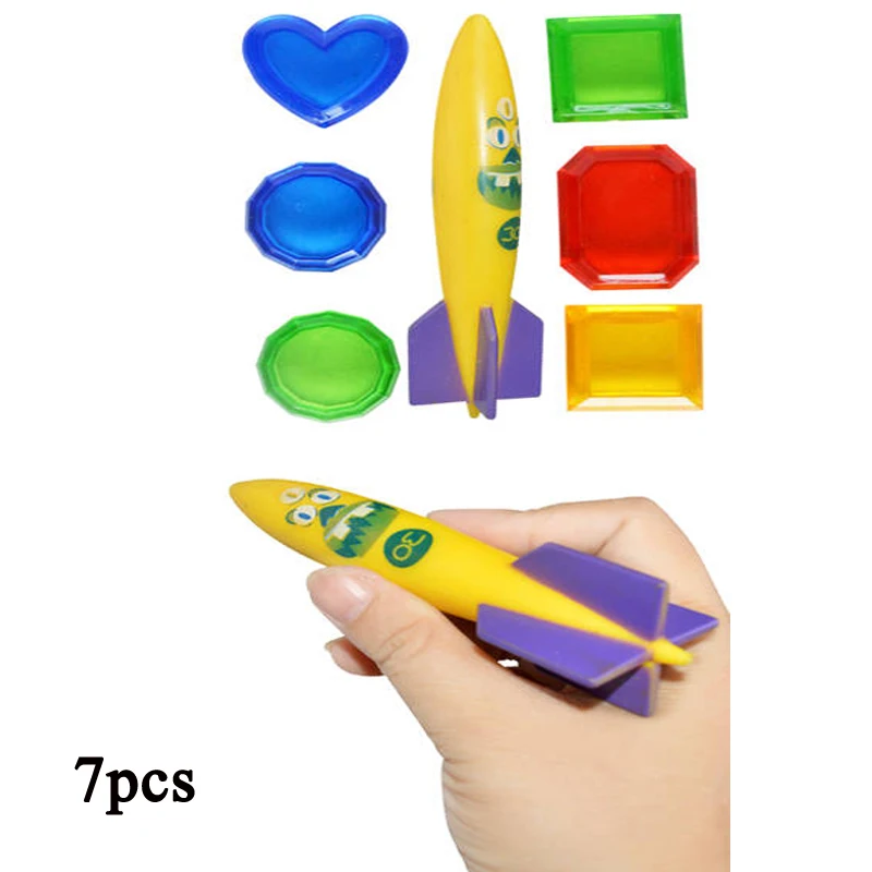 Stone fish set Новая Акула торпеда ракета метание игрушка для бассейна игра водоросли трава бассейн Лето Пляж палочки игрушка Дельфин дети ZXH - Цвет: Stone fish set